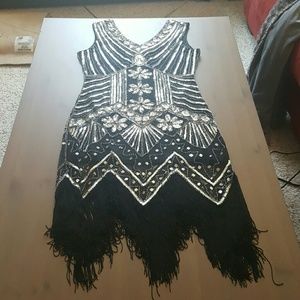 Sparkly Cocktail Flapper Gatsby Speakeasy Dress